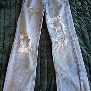 Aeropostale Light Blue 90's Baggy Jeans